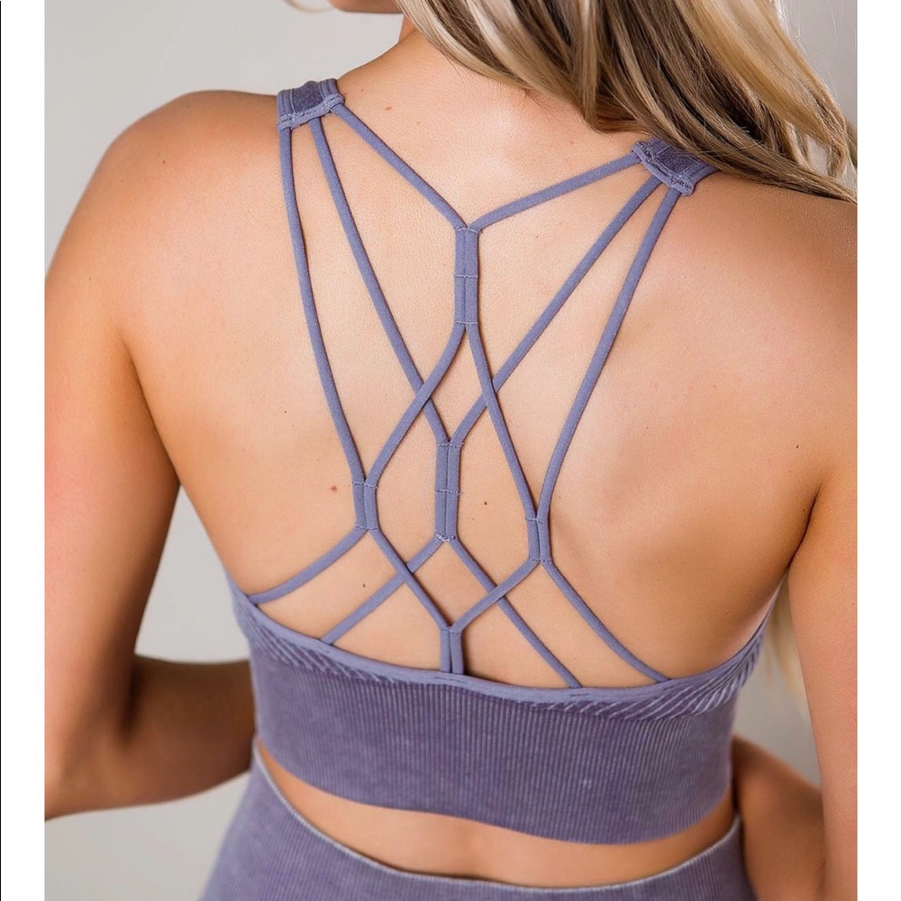 NWOT Mono B. Sport Workout Outfit Sports Bra and Leggings Set - Picture 3 of 8